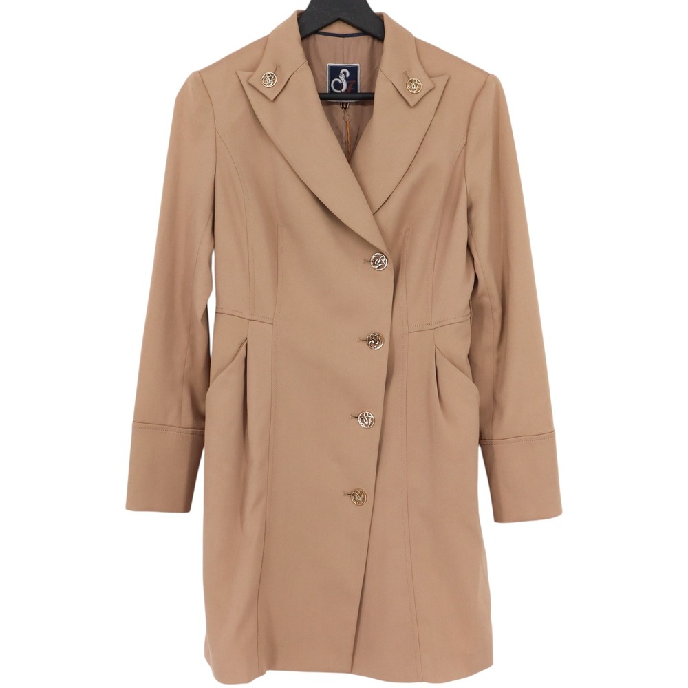 Scofield British Heritage Womens Size 165/88A Beige Trench Coat Blazer NWT